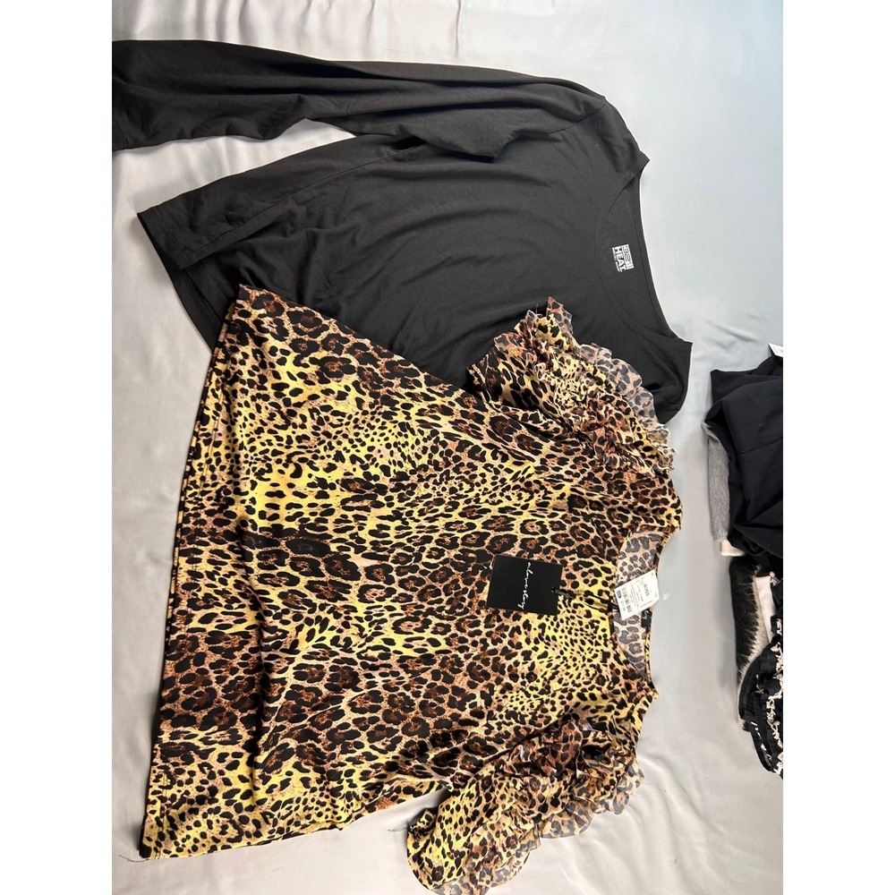 Lot of 16 Womens XL Clothing Mixed Brands Some NWT Tops Dress Skirt - Picture 3 of 10